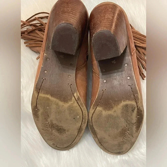 Sam Edelman Louie Western Bootie with Fringe Size 7.5 - Picture 10 of 13